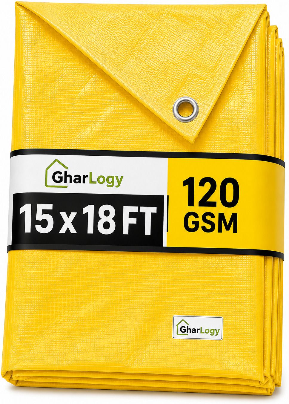 gharlogy 15x18Ft 120GSM Tirpal High Quality UV Protection Waterproof Multipurpose Tent - For Agriculture Use, Roof Covering, Warehouse Storage, Vehicle Protection-picture-36