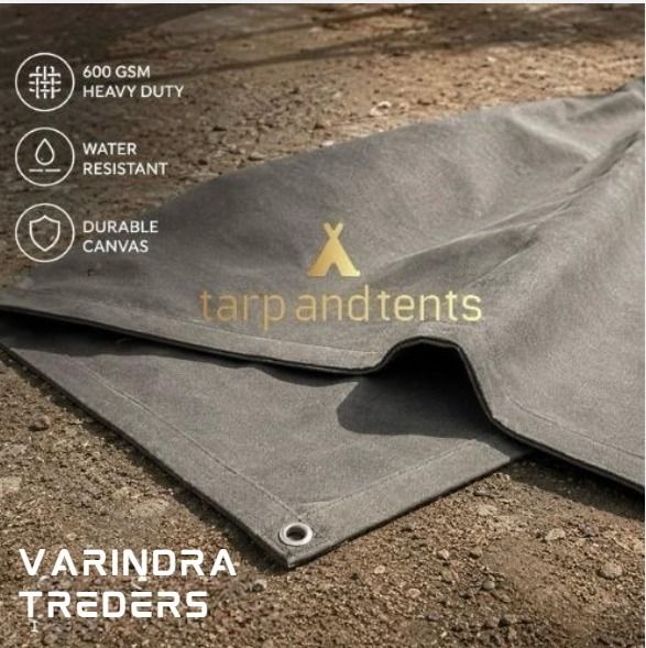 tarp and tents Heavy Duty WWaterproof Canvas Tarpaulin Sheet 15 ft BY X 18 FT-610GSM Tent - For Truck Tarpaulin, Truck Cover Sheet, Waterproof Cover Sheet, Storage Cover-picture-16