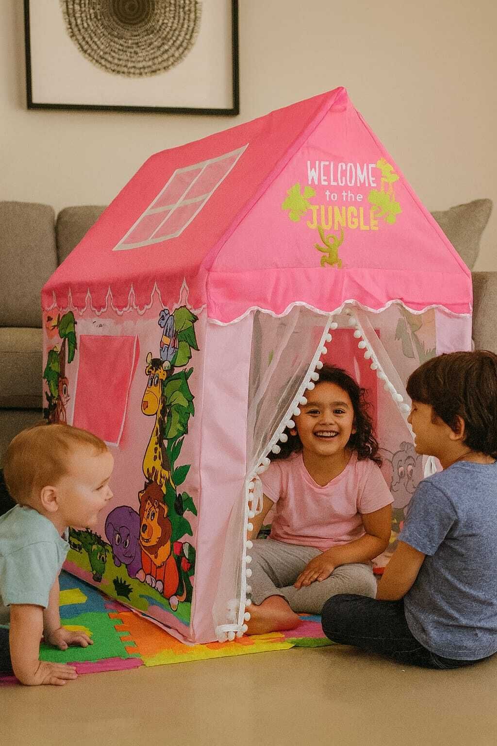 kidsdreams Foldable Cozy Shelter 105x95 for Indoor Bedroom Use-picture-28