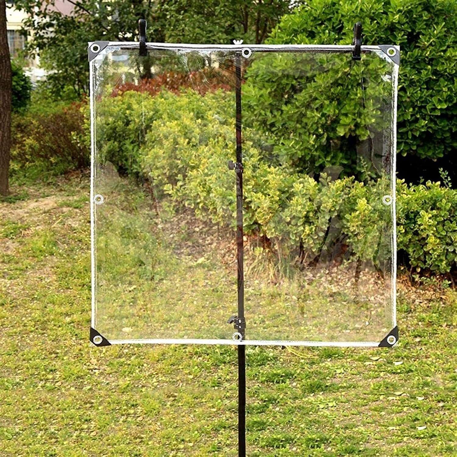 diamond america Heavy Duty Transparent Tarp, Canvas Tarpaulin 500 GSM Clear Reinforce Tent - For Waterproof, for House, Garden, Outdoor, Camping (7 x 9 ft)-picture-21