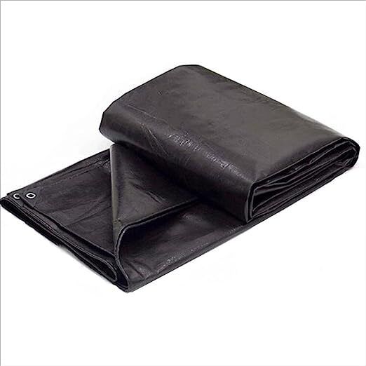 BLACK TARPAULIN 10X8 FEET 200GSM Tent - For Waterproof Tent For Multipurpose Plastic Cover for Truck, Roof, Rain,Outdoor,Sun-image-21