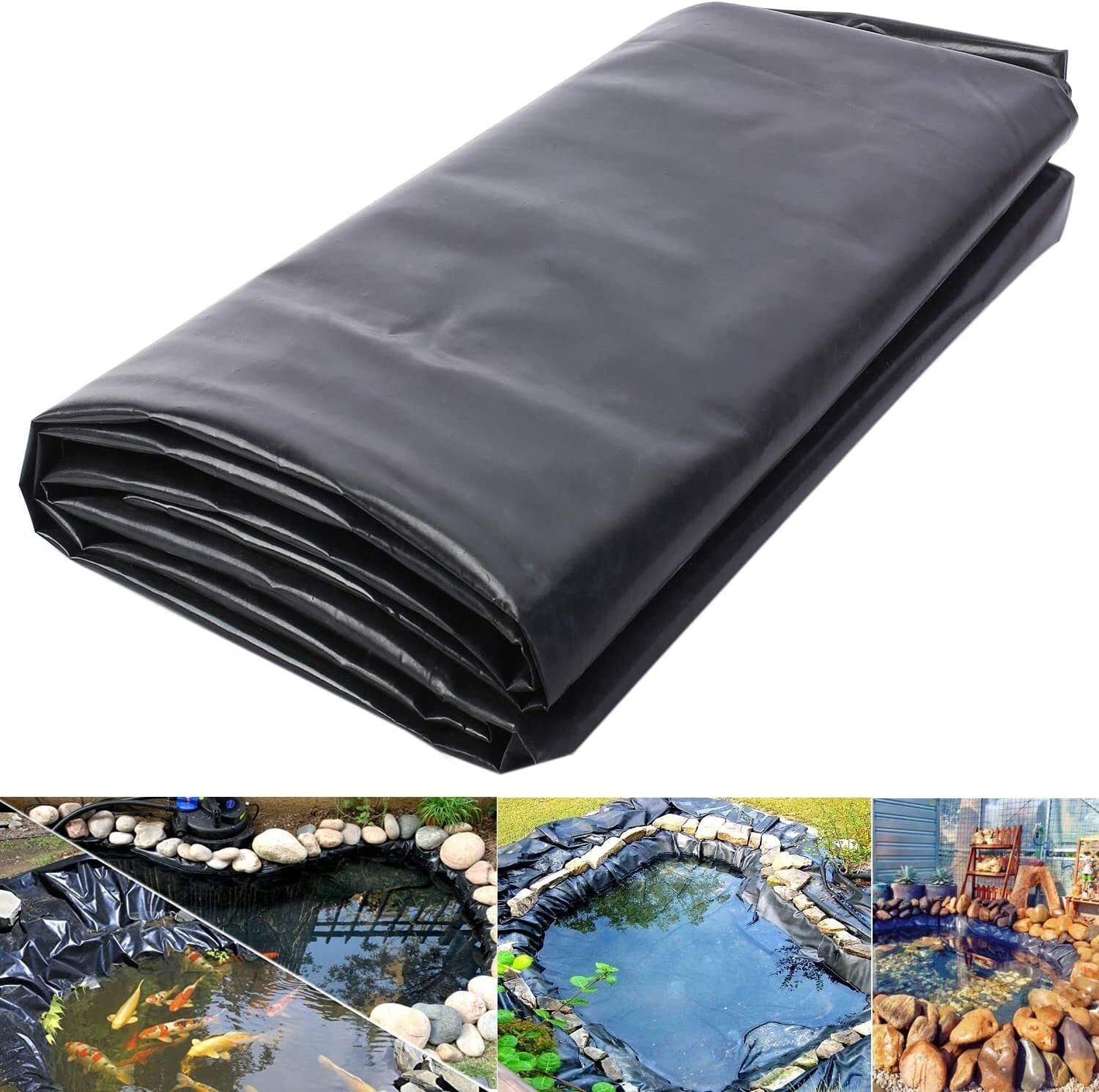 diamond america Pond Liner Underlay HDPE Garden Pond Liner 6x6m Water Pond Liner Tent - For 500 GSM for Koi Water Pool Fountains-picture-38