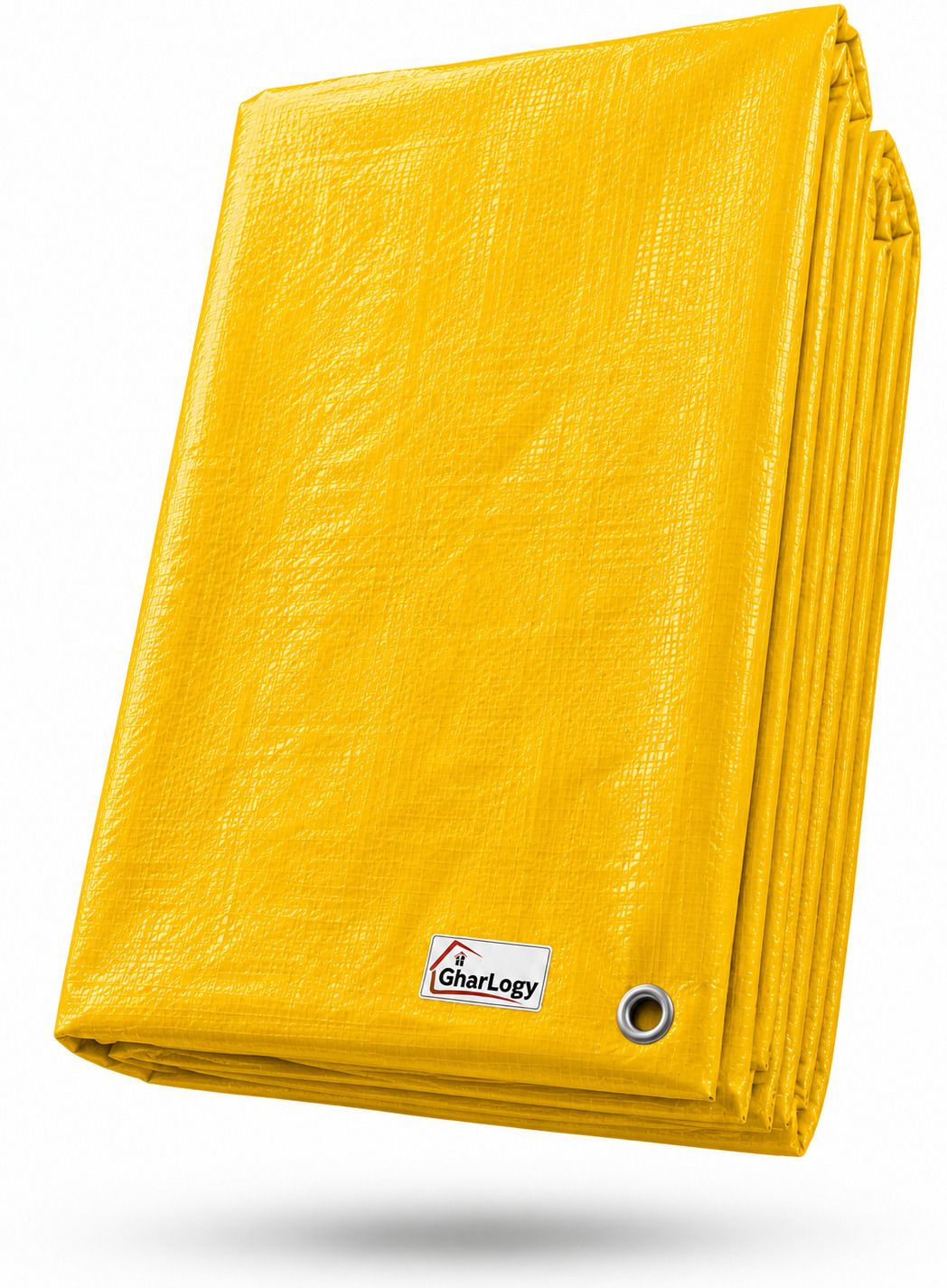 gharlogy 15x18Ft 120GSM Tirpal Yellow High Quality Multipurpose Rainproof Waterproof Tent - For Agriculture Use, Roof Covering, Warehouse Storage, Vehicle Protection-picture-16