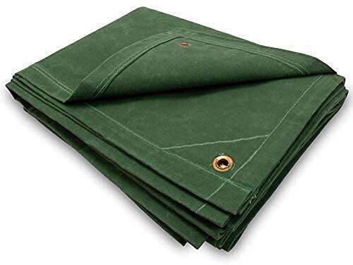 10W x 6L Canvas Tent - For Tarpaulin Waterproof Outdoor Balcony18oz Tadpatri Heavy Duty10 x 6 Ft-image-10