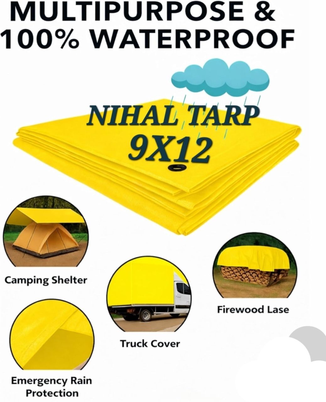 nihal industries pvt ltd Tarpaulin_12X9 Tent - For 6-picture-22
