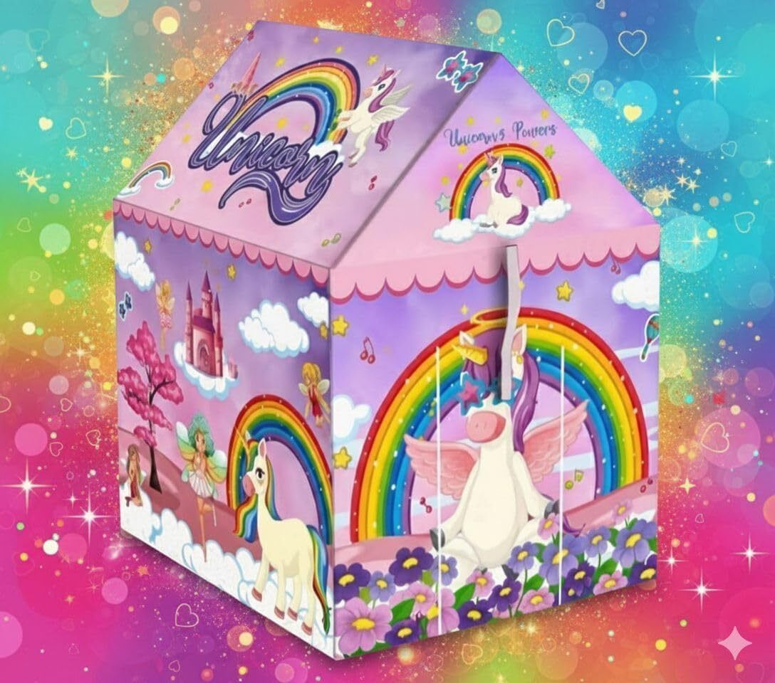 chiddhan Unicorn Kids Play Tent Tent - For Kids Toddlers Girls Indoor Play Outdoor Play Pretend Play-picture-0