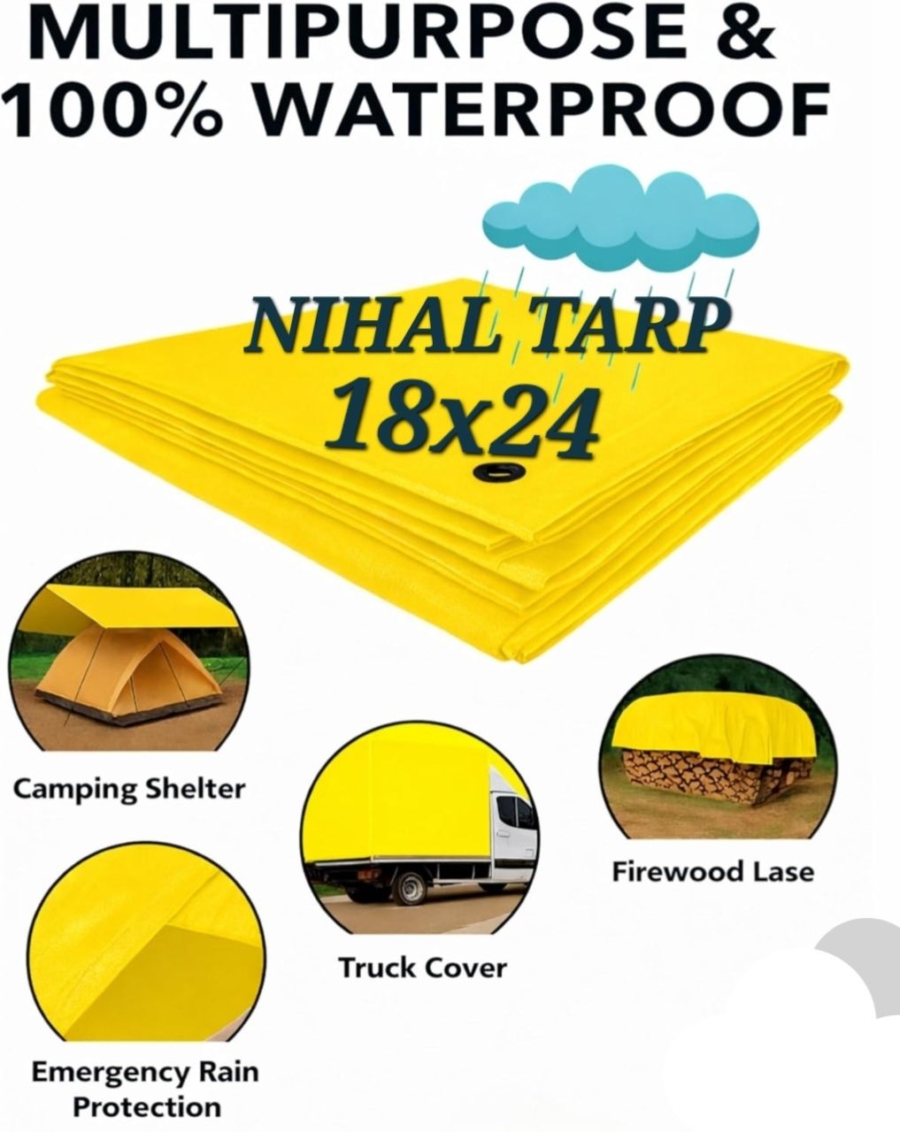 nihal 18x24_120gsm_yellow Tent - For 1-picture-4