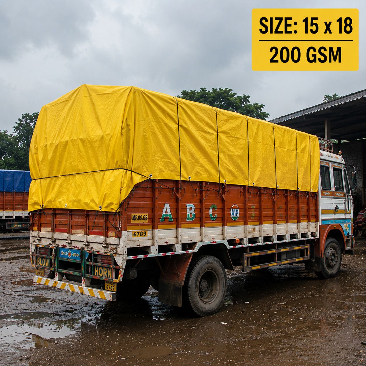 COVER 15X18 Tent - For CONSTRUCTION USE,RAIN PROTECT ,UV PROTECT 200GSM, AGRICULTURE TARPAULINE-image-42