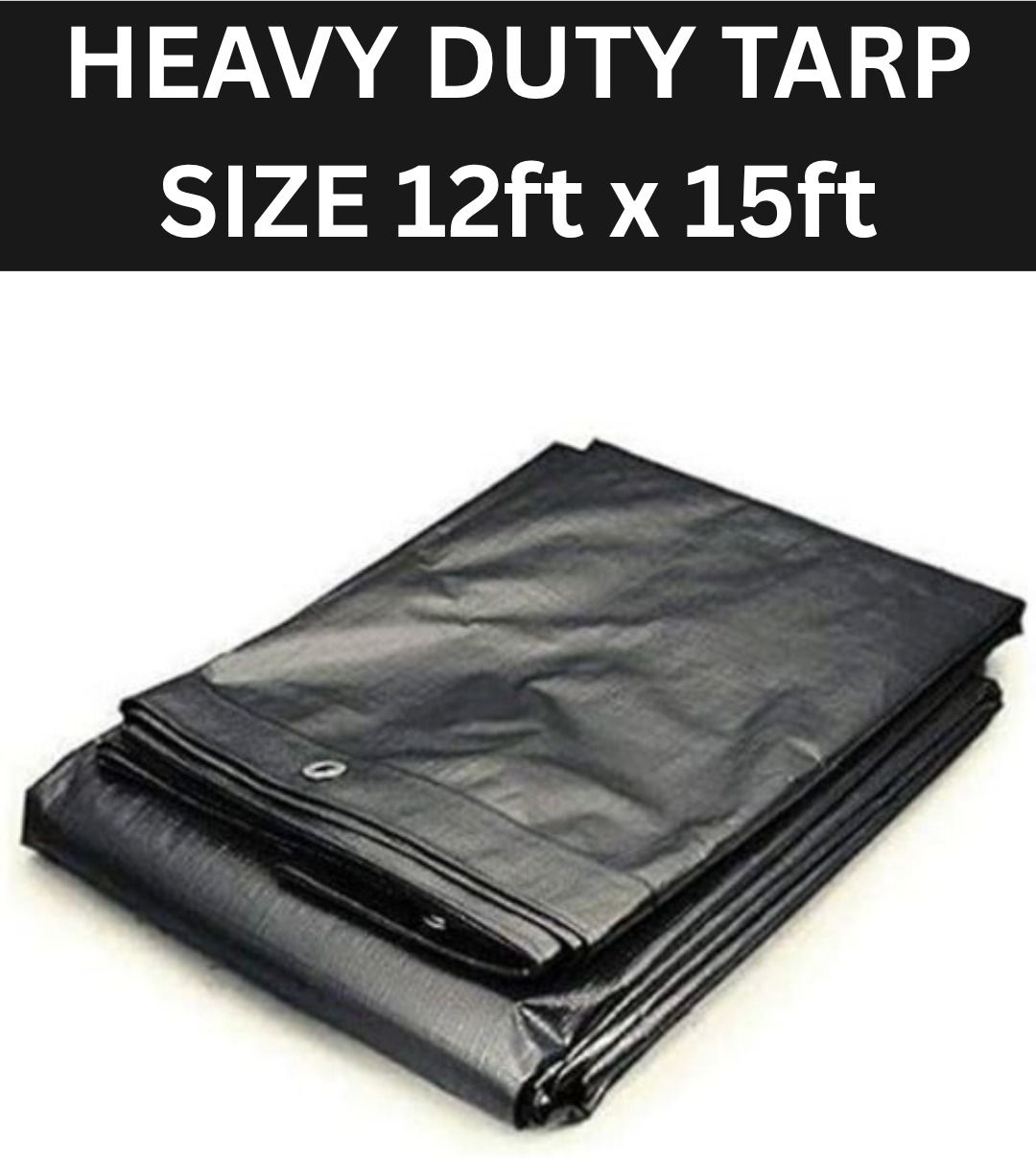 Heavy Duty Tarpaulin, tirpal , 180GSM 12 ft x 15 ft Tent - For Rain cover, vehicles, waterproofing house-image-37