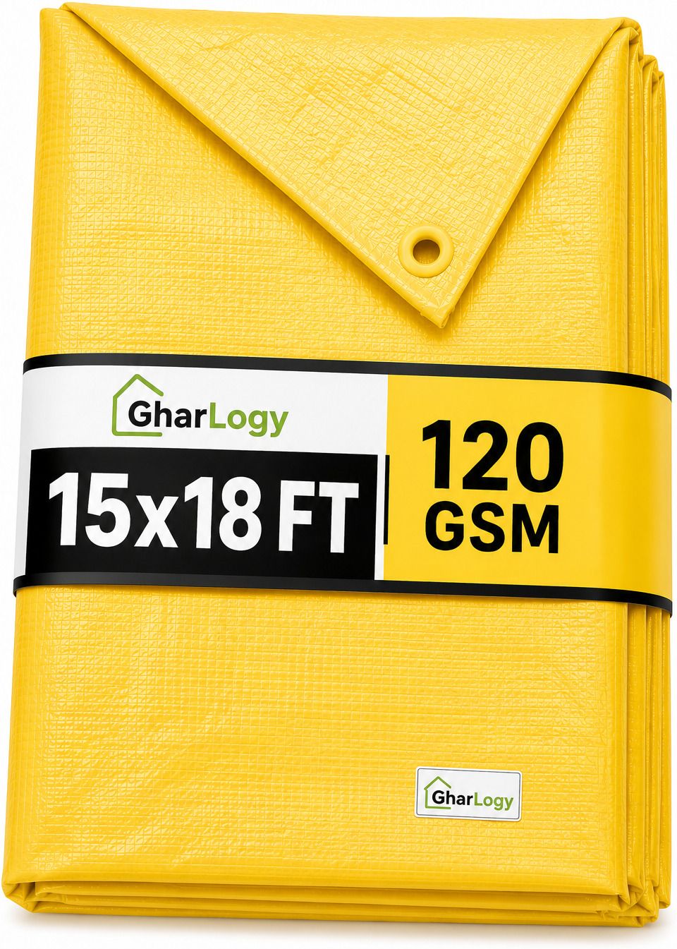 gharlogy 15x18Ft 120GSM Tirpal Rain/Dust Protection Waterproof Tent - For Agriculture Use, Roof Covering, Warehouse Storage, Vehicle Protection-picture-37