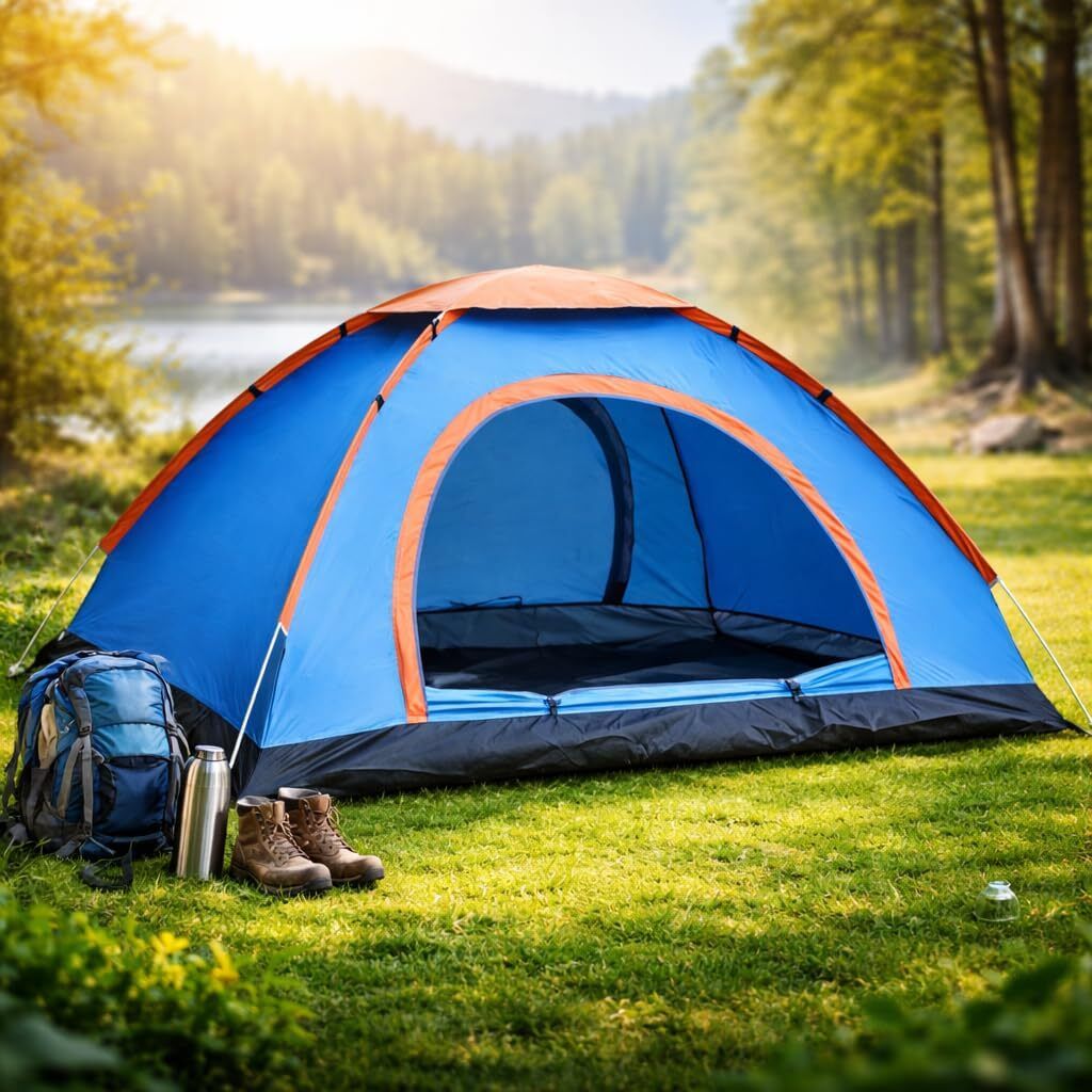 2 Person Camping Tent, 5-10 Minute Setup, Superior Air Ventilation Tent - For All Age Group-image-28