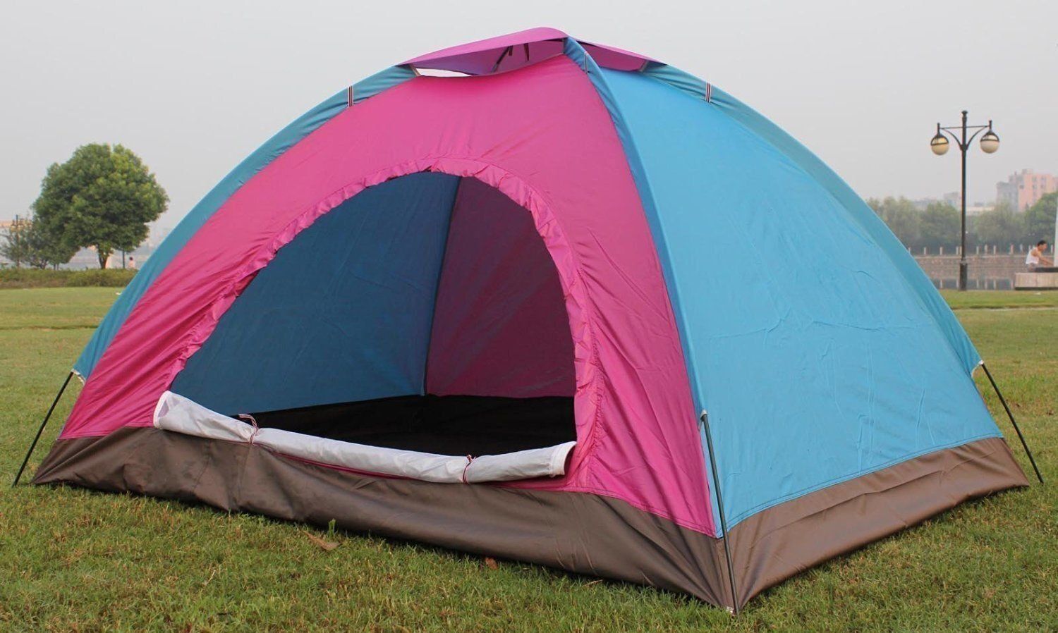 ® 4Person Camping Tent Includes Carrying Bag Lightweight Portable Dome Tent - For Backpacking, Hiking, Beach for Indoor & Outdoors-image-36
