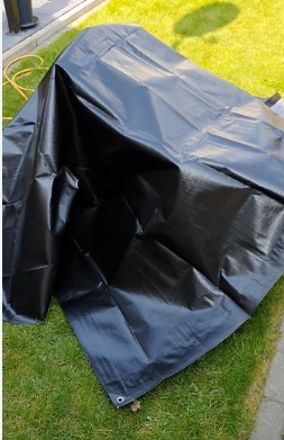 TARPAULINE 15 FEET X 18 FEET BLACK Tent - For FROM UV RESISTANT,RAIN,15 FEET X 18 FEET-image-21