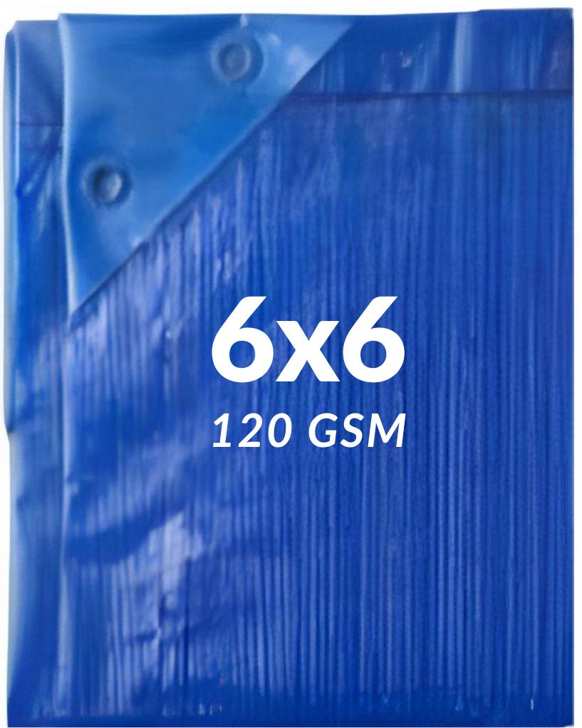 6ft X 6ft, 120 GSM | MultiLayer Water Proof Tarpaulin Sheet Tent - For Transportation Cover-image-42