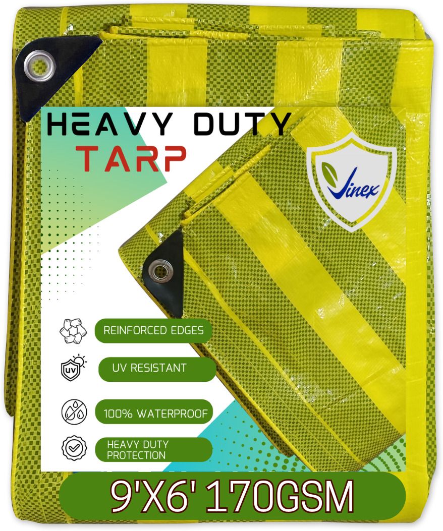 9ft X 6ft, 170GSM | Premium Water Proof Tarpaulin Sheet | 100% Pure Virgin Tent - For Camping, Construction Sites, Transportation Covers, Garden-image-30