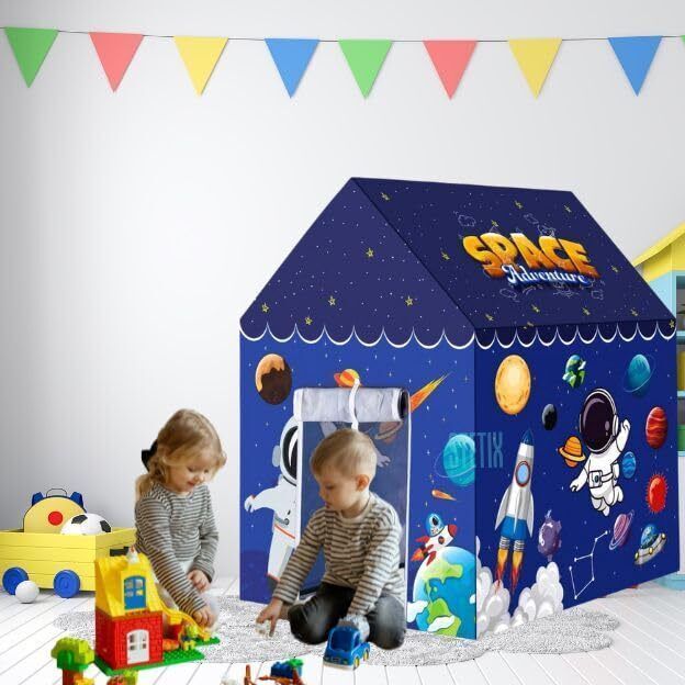 Kids Space Theme Tent House for 10 Years Old Girls & Boys Tent House (Blue) Tent - For all-image-4