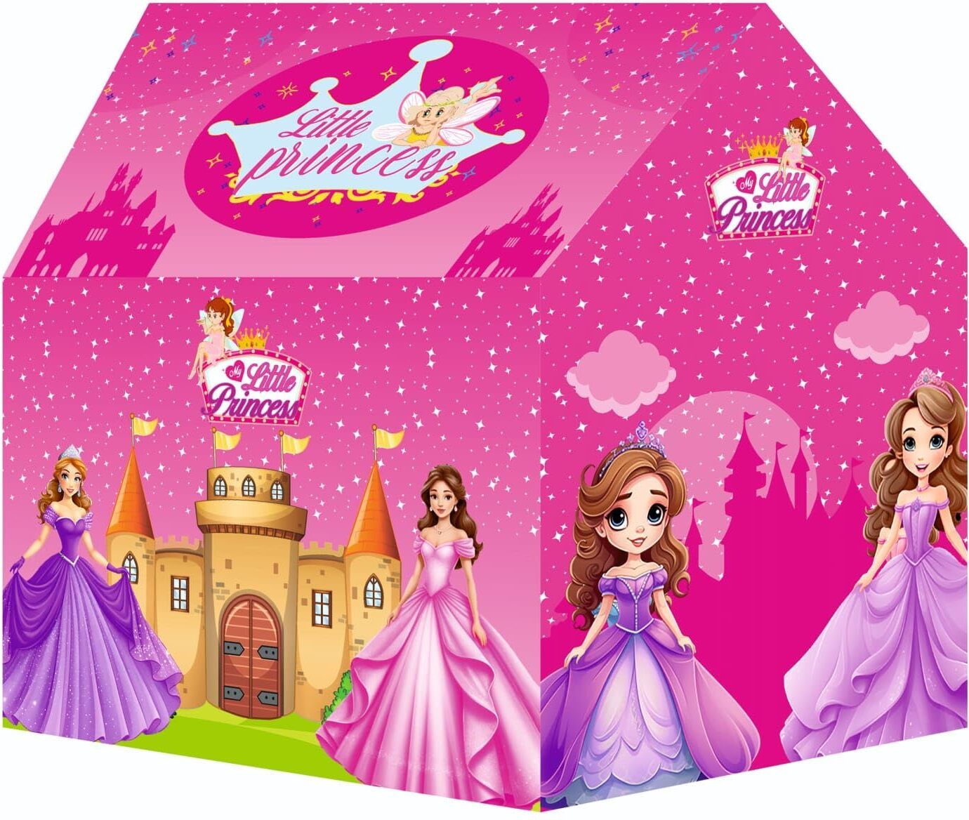 kurmiya Little Princess Play Tent House Tent - For Girls Kids Toddlers Indoor Play Outdoor Play Play School Day Care Birthday Gifts-picture-0