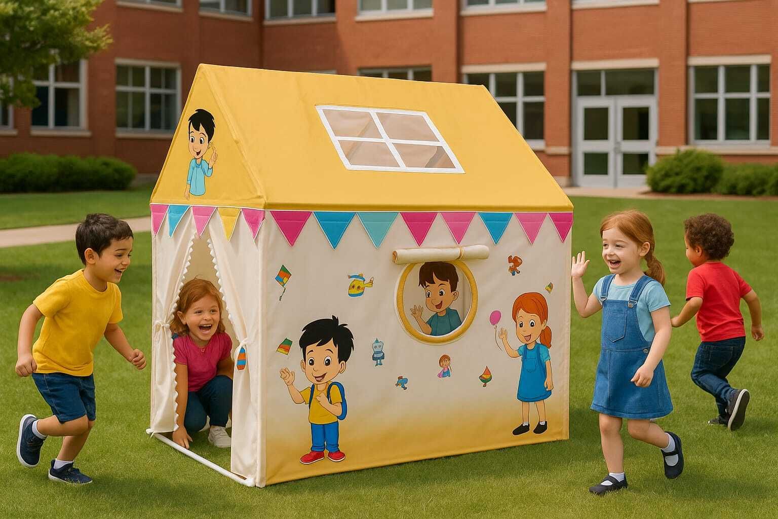 kidsdreams Lightweight Indoor Privacy Tent 105x95 for Rest Time-picture-35