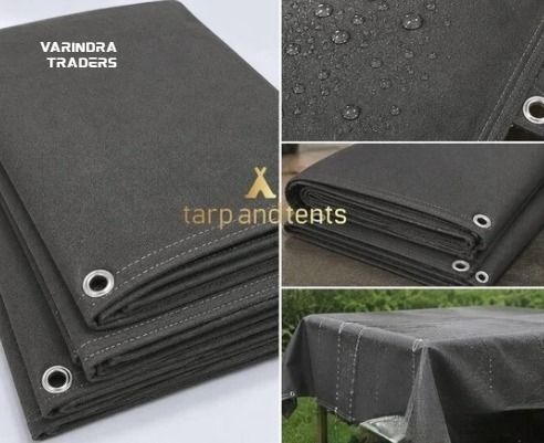 tarp and tents Heavy Duty Waterproof Canvas Tarpaulin Sheet 6 X4 -500GSM Tent - For Waterproof Canvas Tarpaulin, Heavy Duty Tarpaulin-picture-30