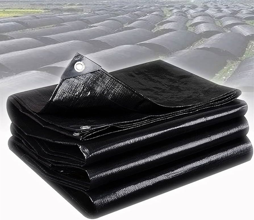 TARPAULINE BLACK 12 FEET X 18 FEET Tent - For PLASTIC COVER FOR TRUCK RAIN OUTDOOR SUN 200 GSM-image-8