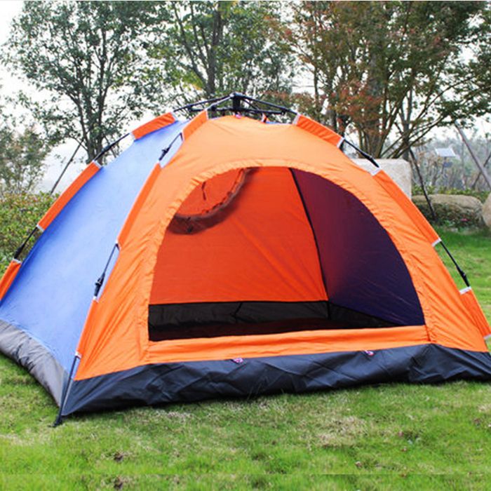 ® 4 Person Automatic Pop Up Camping Tent,Hydraulic Family Tent, Easy Open Tent - For Camping,Hiking,Travel,Picnic,Fishing,Beach,Outdoor,Indoor-image-11