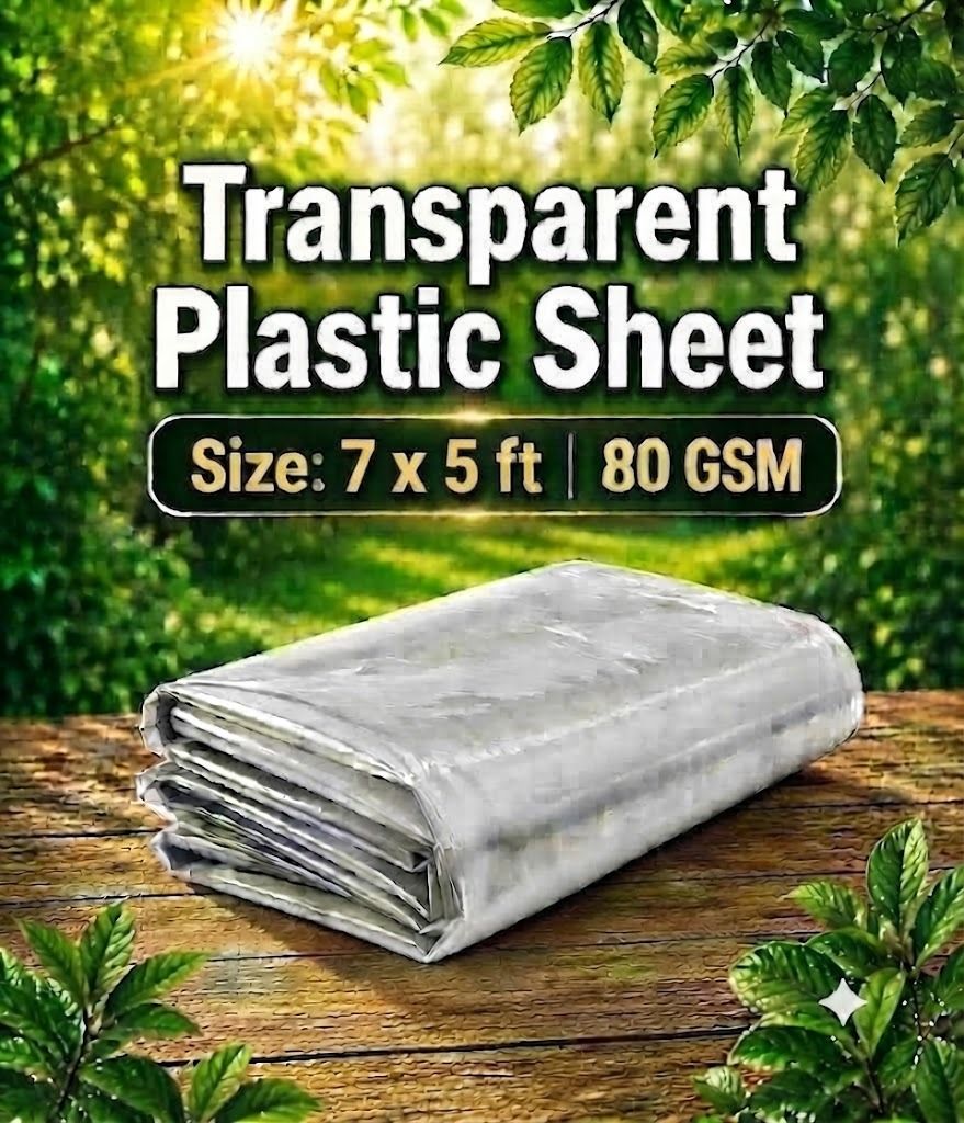 Clear Plastic Storage Bag 7*5ft Tent - For Furniture Covering, Construction Work-image-45