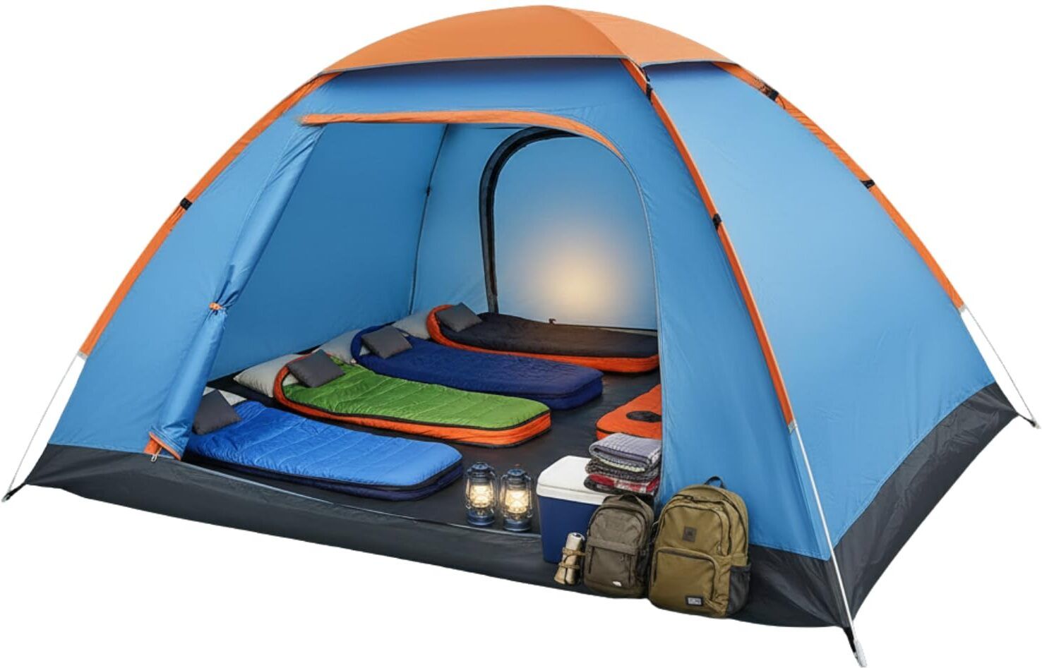 styaly Picnic Camping Portable Tent 4 Person Waterproof Polyester Tent for Camping Tent Tent - For Camping, Hiking, Picnic, Outdoor Travel, Trekking-picture-47