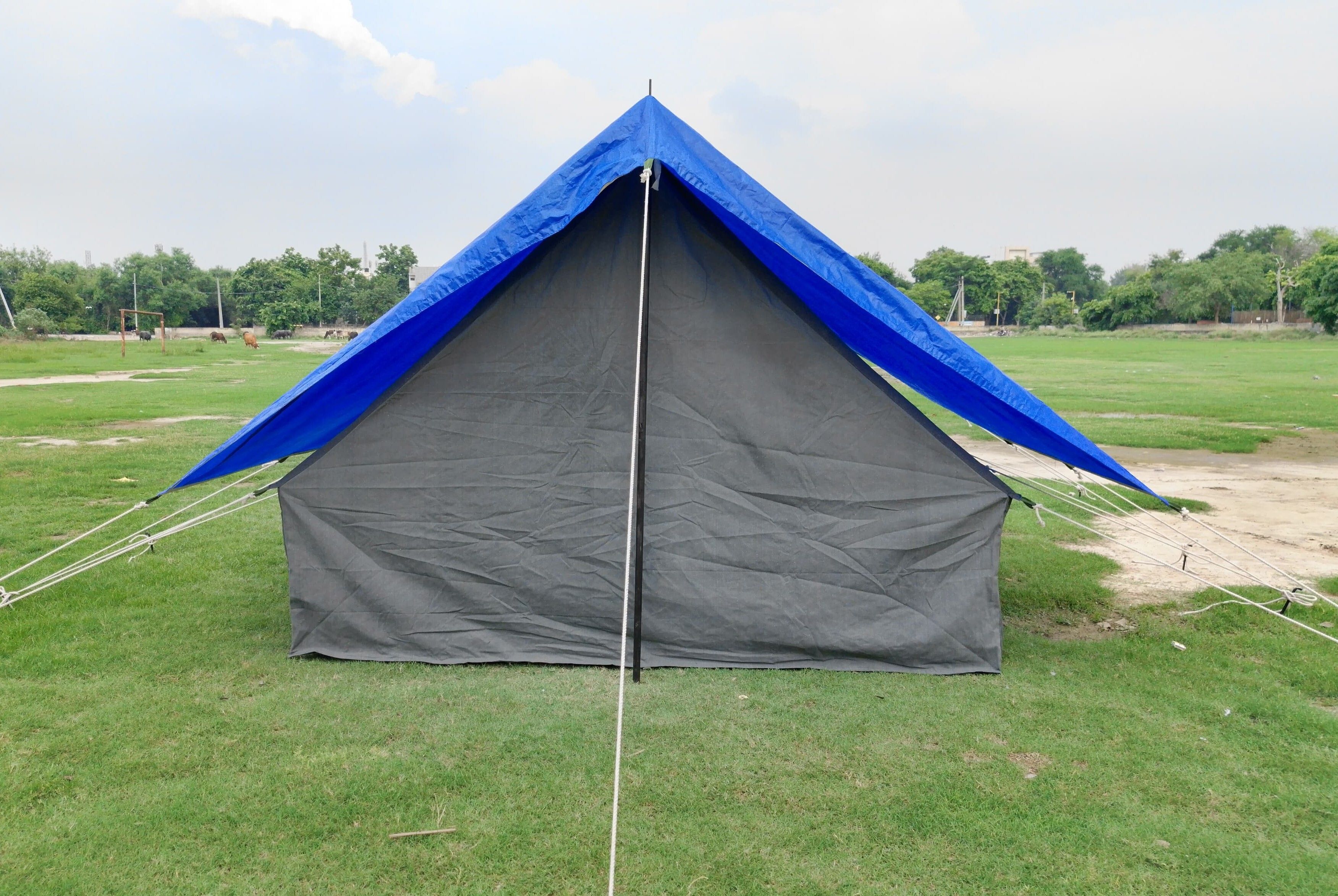Relief tent Polyester , Water Resistant Tent for Camping and Hiking for , 4 men Tent - For 4 men-image-11