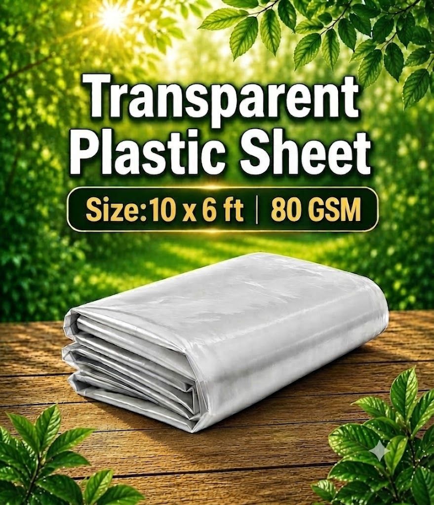Clear Plastic Storage Bag 10*6ft Tent - For Furniture Covering, Construction Work-image-43