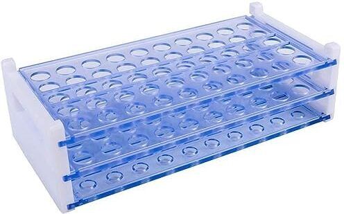 lisamed TEST TUBE STAND 13MM X 50 HOLES | 3 RACKS | BLUE COLOUR Plastic Test Tube Rack-picture-11