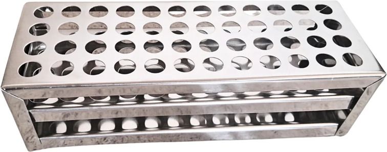 lisamed Test Tube Stand 13mm x 48 Holes Stainless Steel Test Tube Rack-picture-21