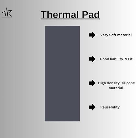 Truebond 12W/mk Thermal Pad (Size-15x15x2mm) Ideal Gap Filler, Excellent Heat Carbon Based Thermal Paste