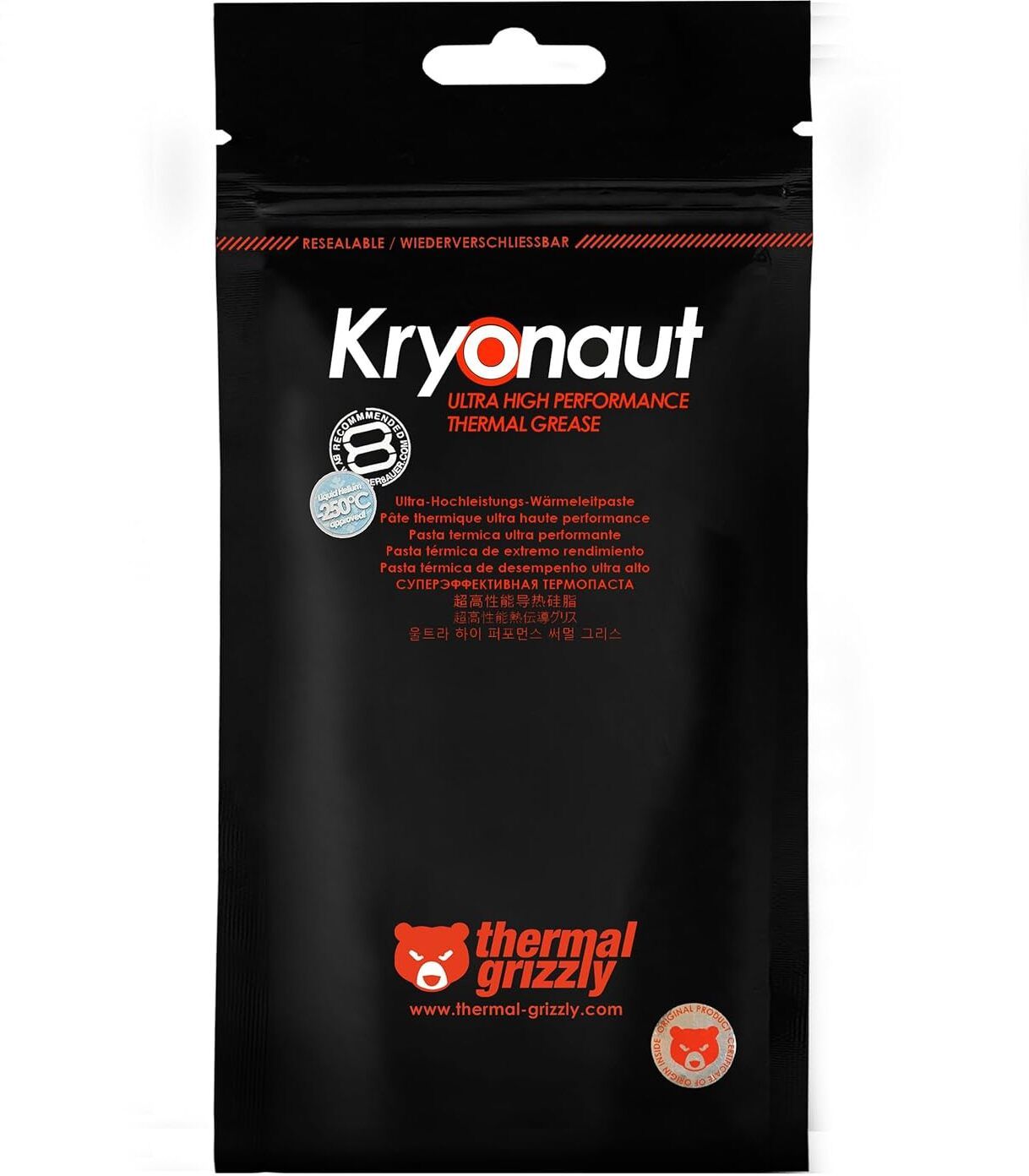 Thermal Grizzly Kryonaut, High Performance Thermal Paste for Cooling Carbon Based Thermal Paste