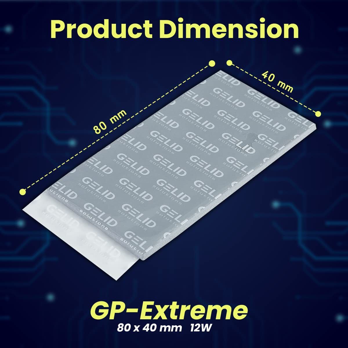 Gelid Solutions GP-Extreme 12W-Thermal Pad 80x40x1.5mm Carbon Based Thermal Paste-picture-32