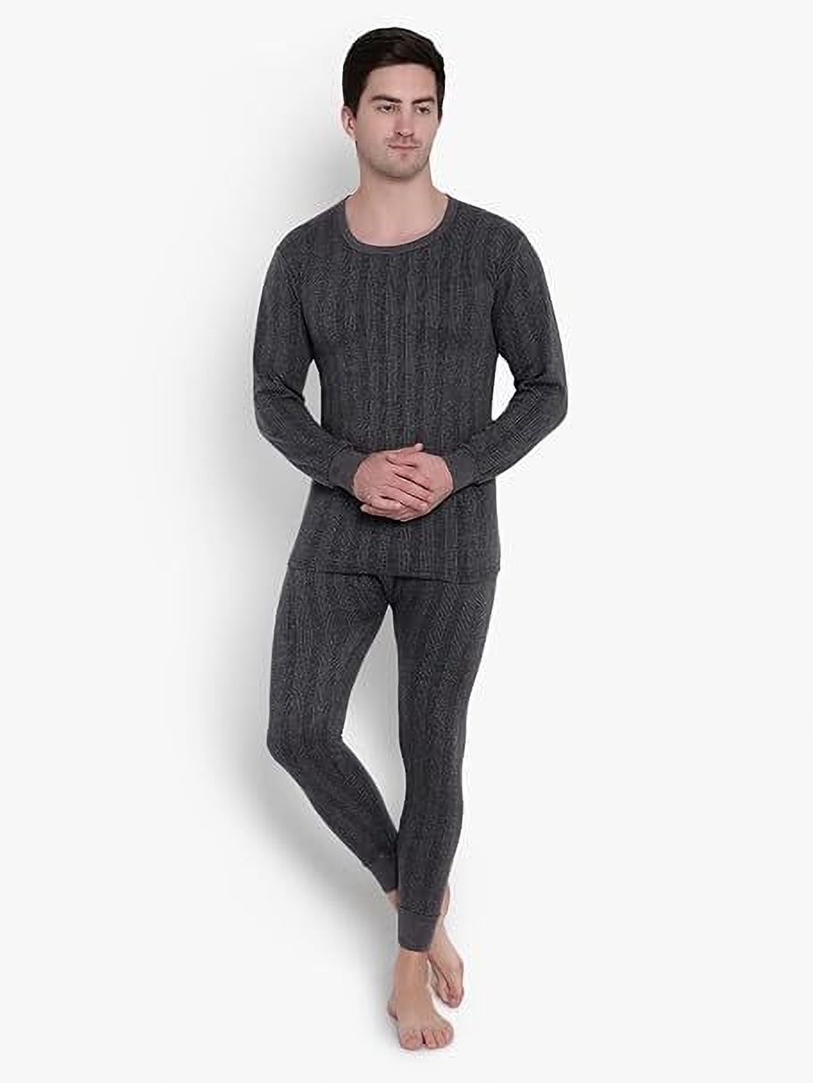 Pretty Shine Premium Men’s Thermal Set | Ultra Warm & Super Soft | Winter Innerwear for Men Men Top - Pyjama Set Thermal-picture-11