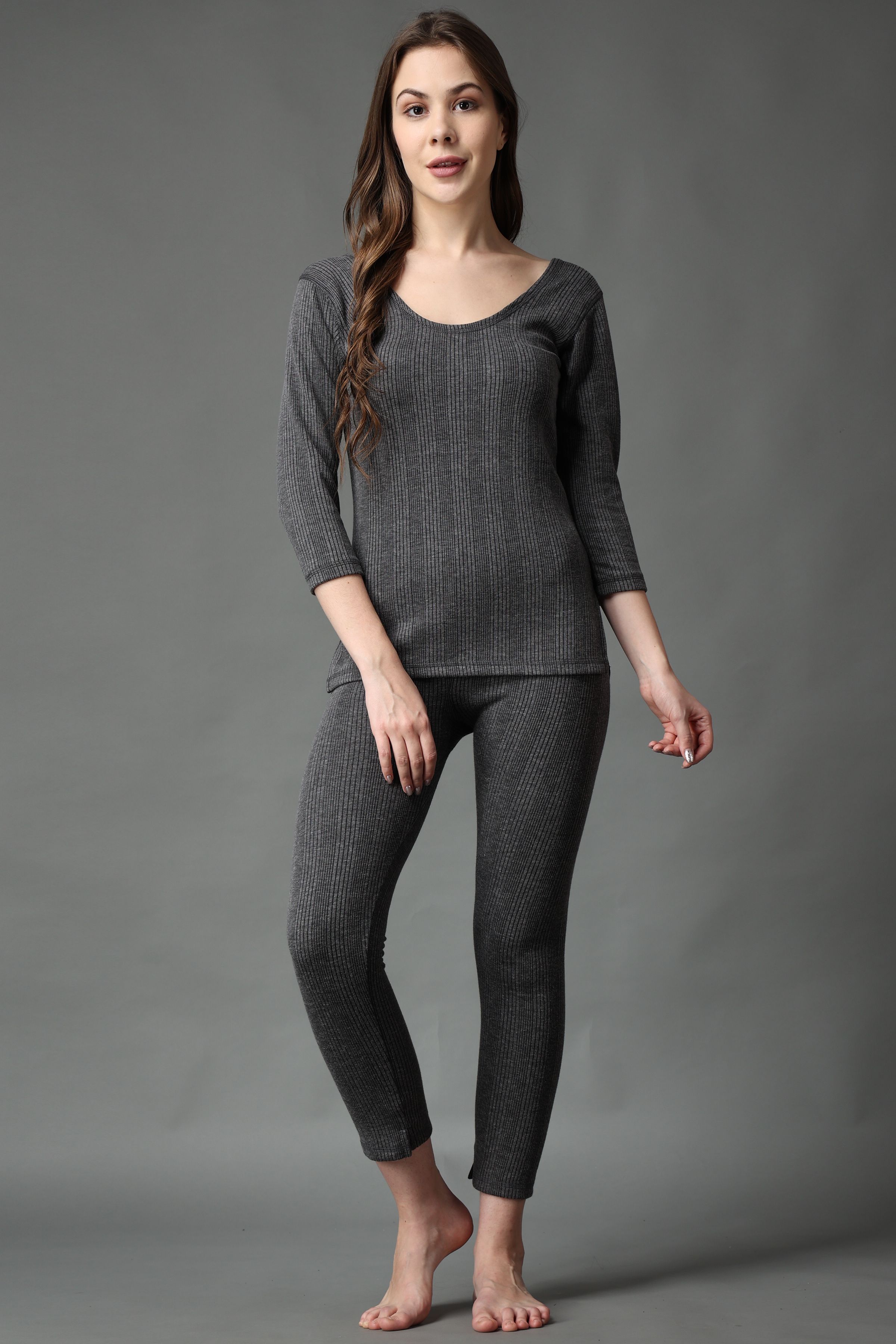FF Thermal Warmer Vest & Bottom Combo Winter Innerwear Top and Lower For Women Women Top - Pyjama Set Thermal-picture-17