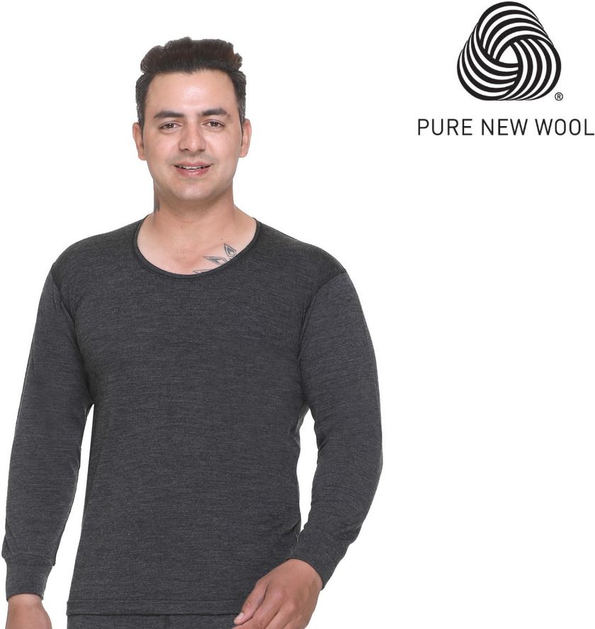 Warm-zone SHINKER PUREWOOL FULL SLEEVE Men Top Thermal-picture-11
