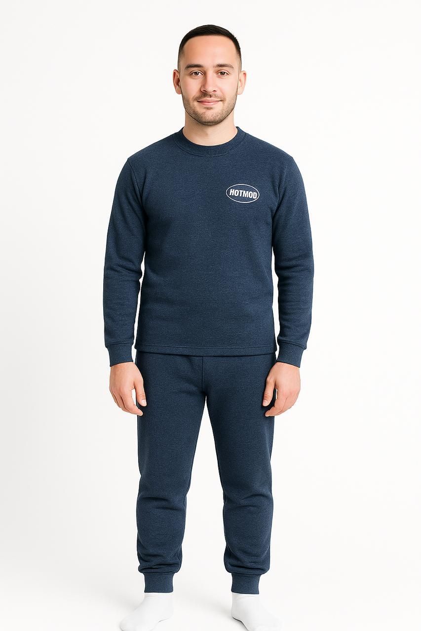 HOTMOD Men’s Cotton-Rich Warm Thermal Set with Brushed Inner Lining Men Top - Pyjama Set Thermal-picture-23
