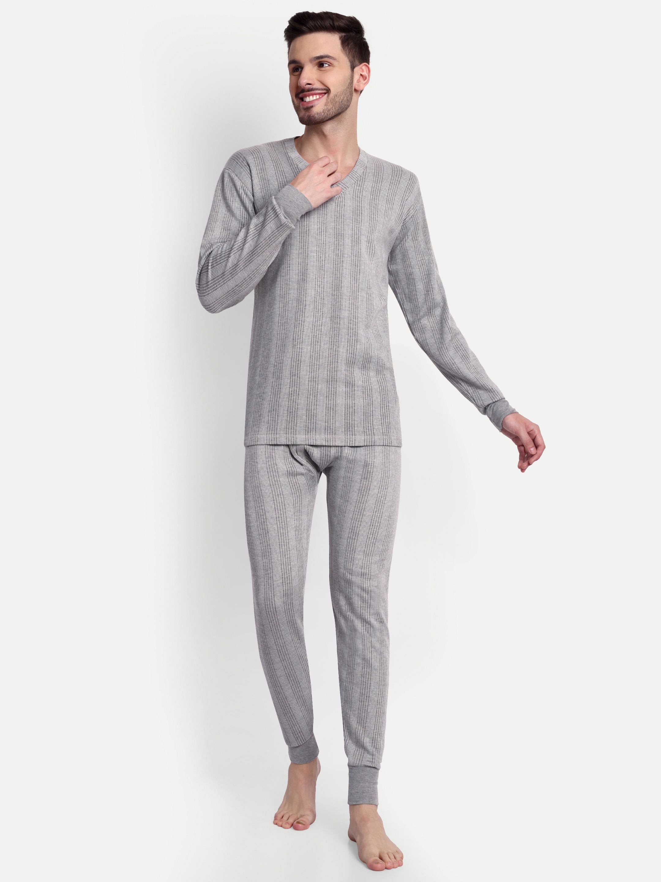 Zeffit Men Thermal Suit Men Top - Pyjama Set Thermal-image-42