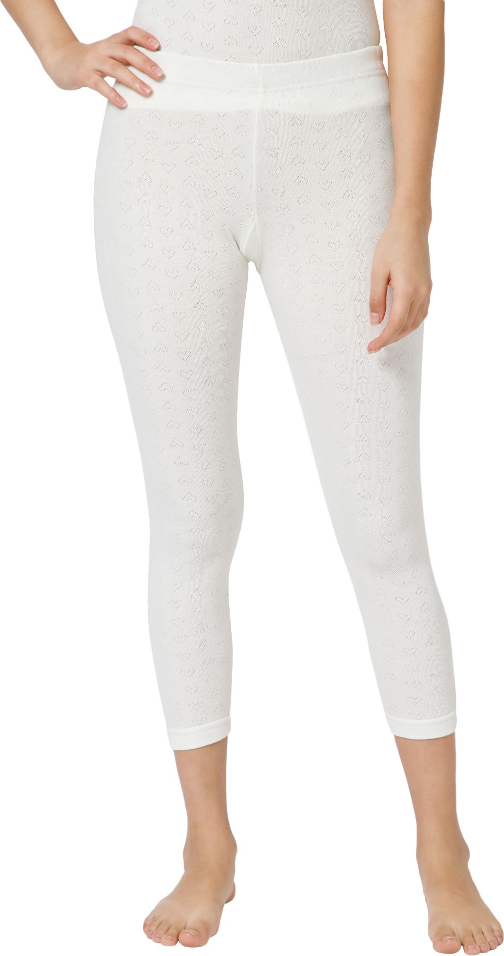 Bodycare Insider Off White Solid Thermal Women Pyjama Thermal-picture-14