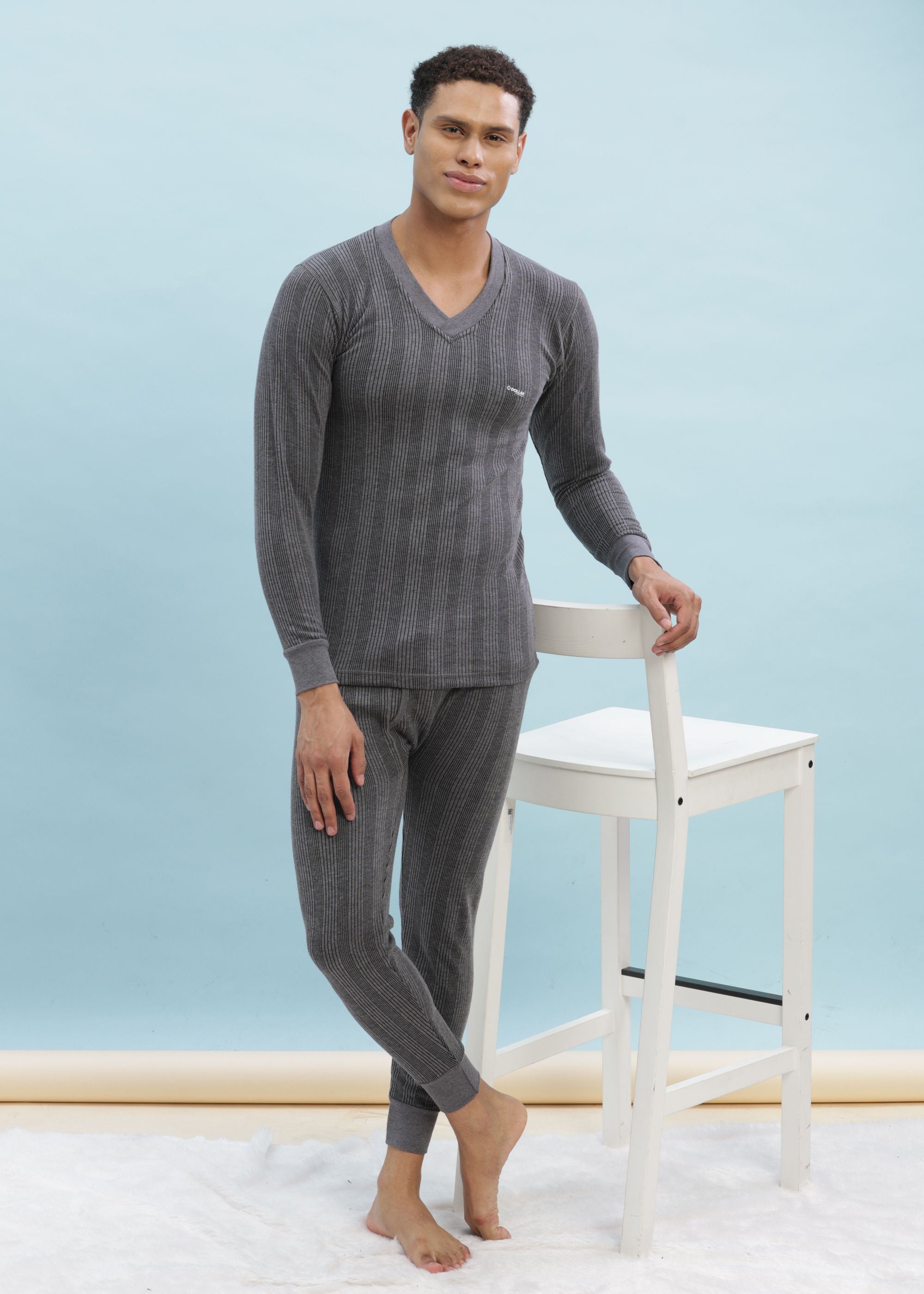 Dollar Ultra Full Sleeve V Neck Men Top - Pyjama Set Thermal