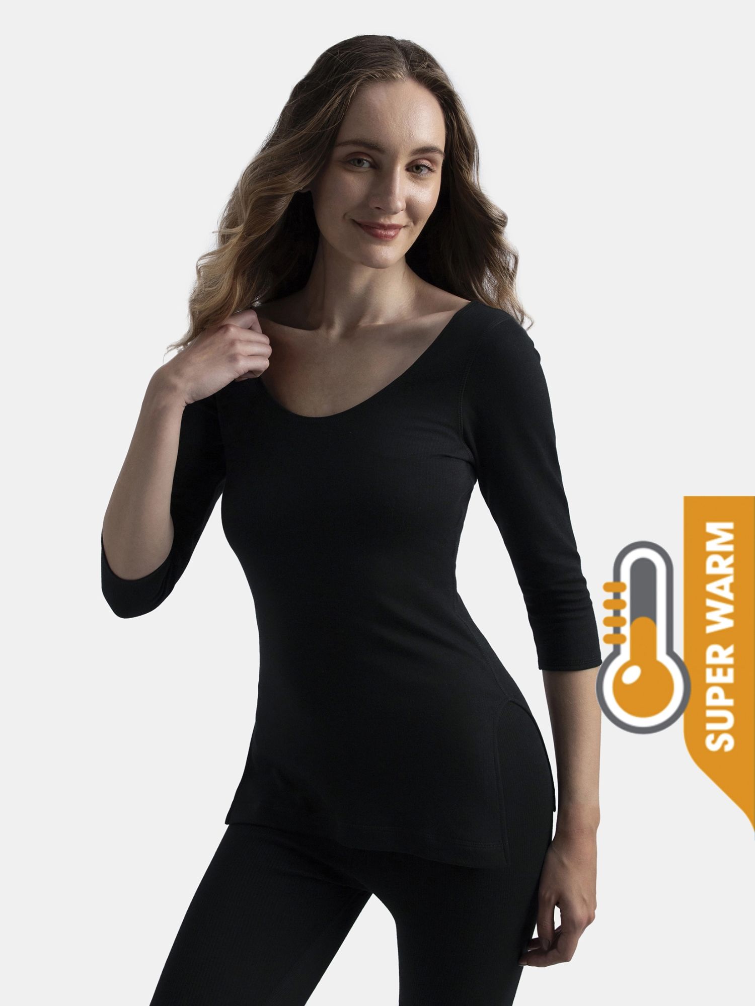 JOCKEY 2543 Super Warm Super Combed Cotton Rich Brushed Fabric Women Top Thermal-picture-14