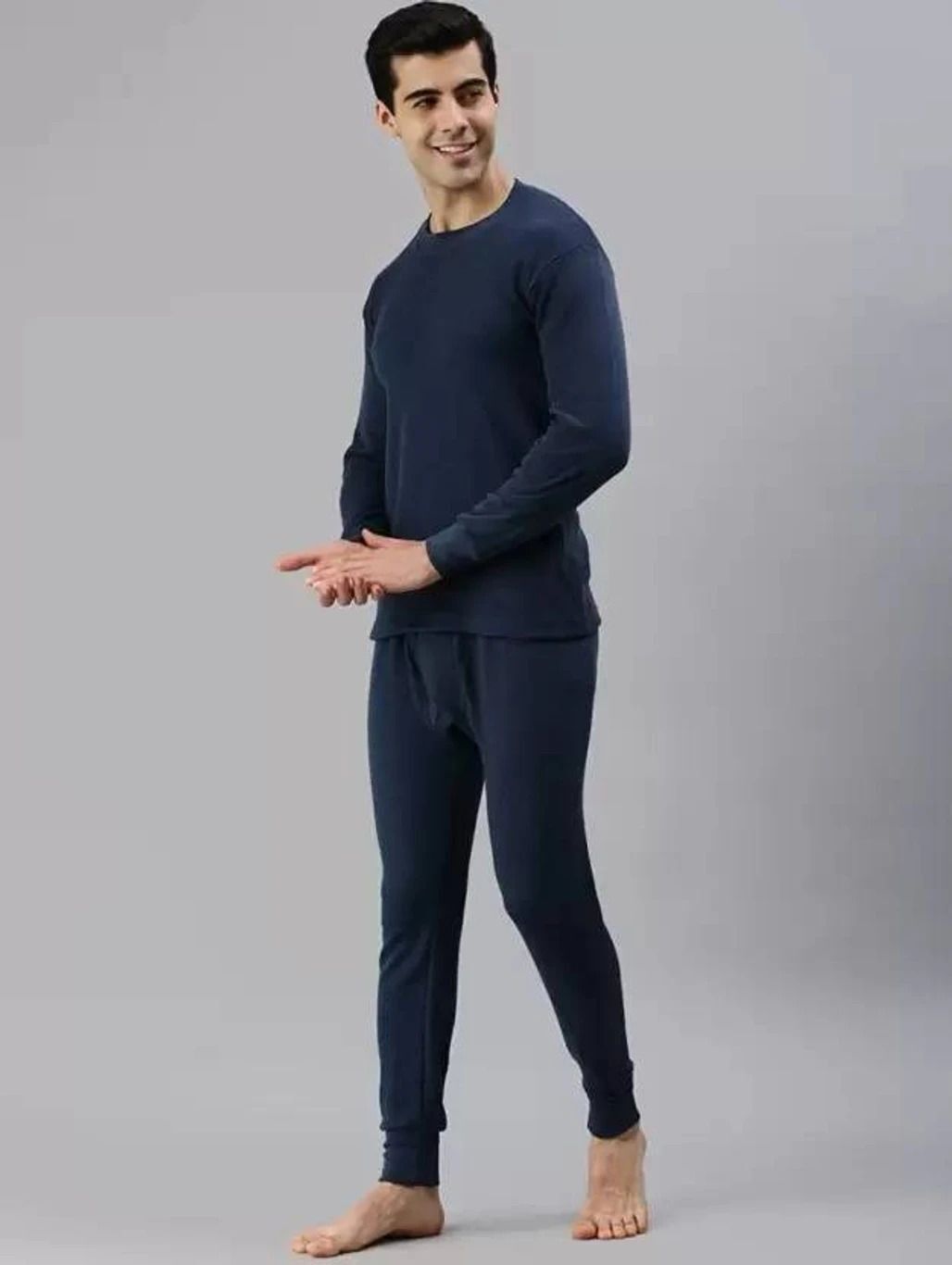 HOTWEAR Men’s Polyester Blend Thermal Set Men Top - Pyjama Set Thermal-picture-21