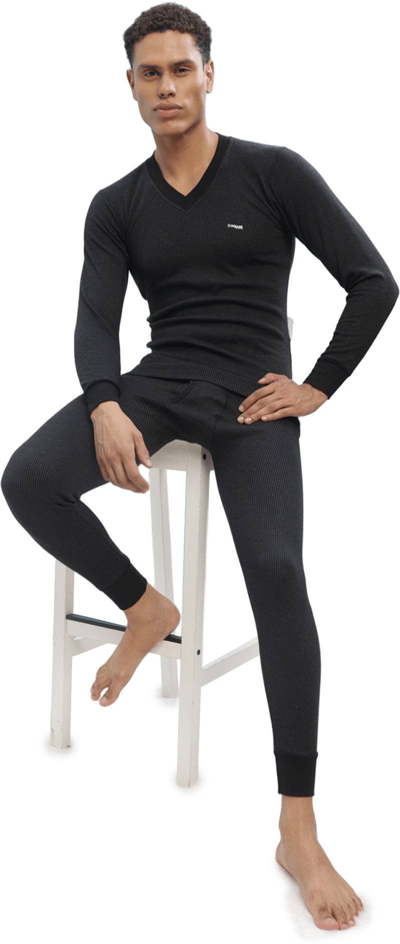 Dollar Ultra Dollar Ultra Thermal Mens V Neck Top & Bottom Set Men Top - Pyjama Set Thermal-image-35