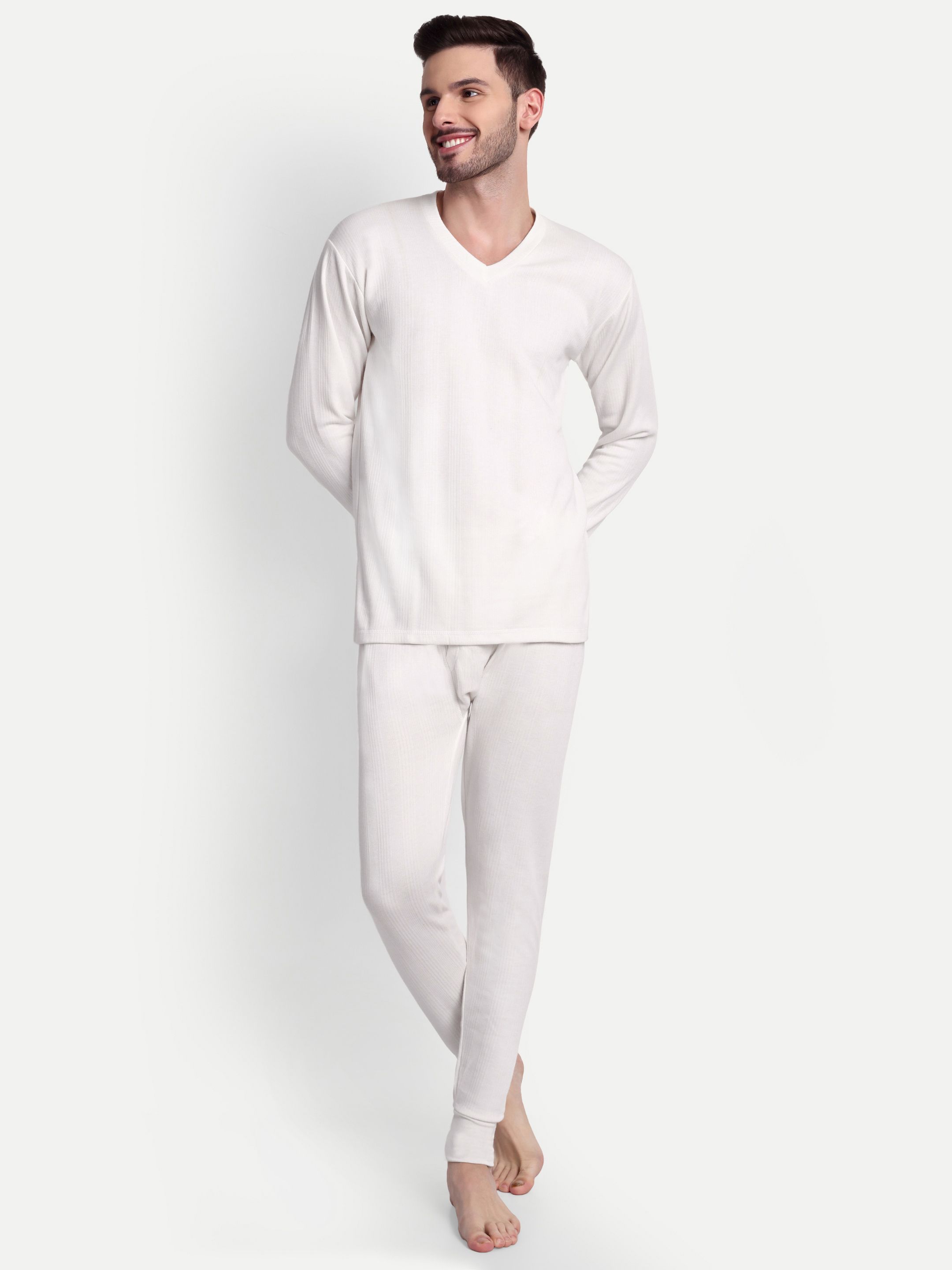 Zeffit Men Thermal Suit Men Top - Pyjama Set Thermal-image-43