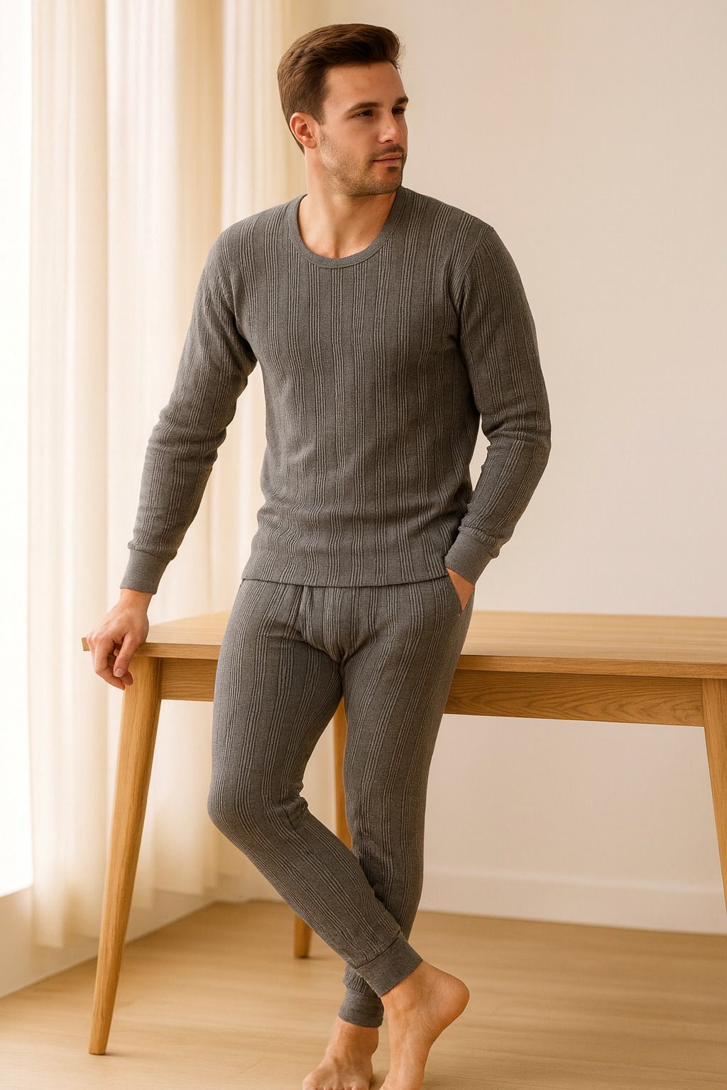 REVEXO Men Top - Pyjama Set Thermal-picture-23