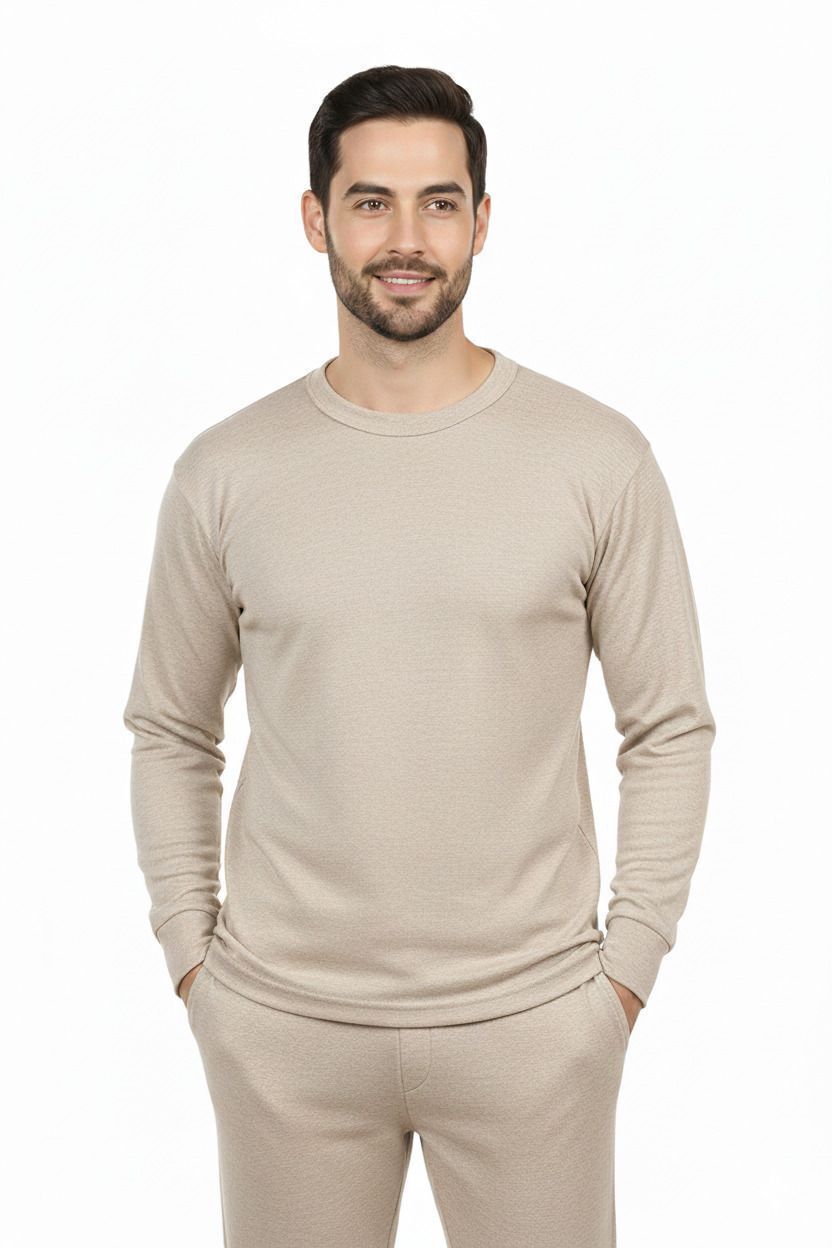 J.S. OSWAL Round Neck Thermal Top Men Top Thermal-image-29