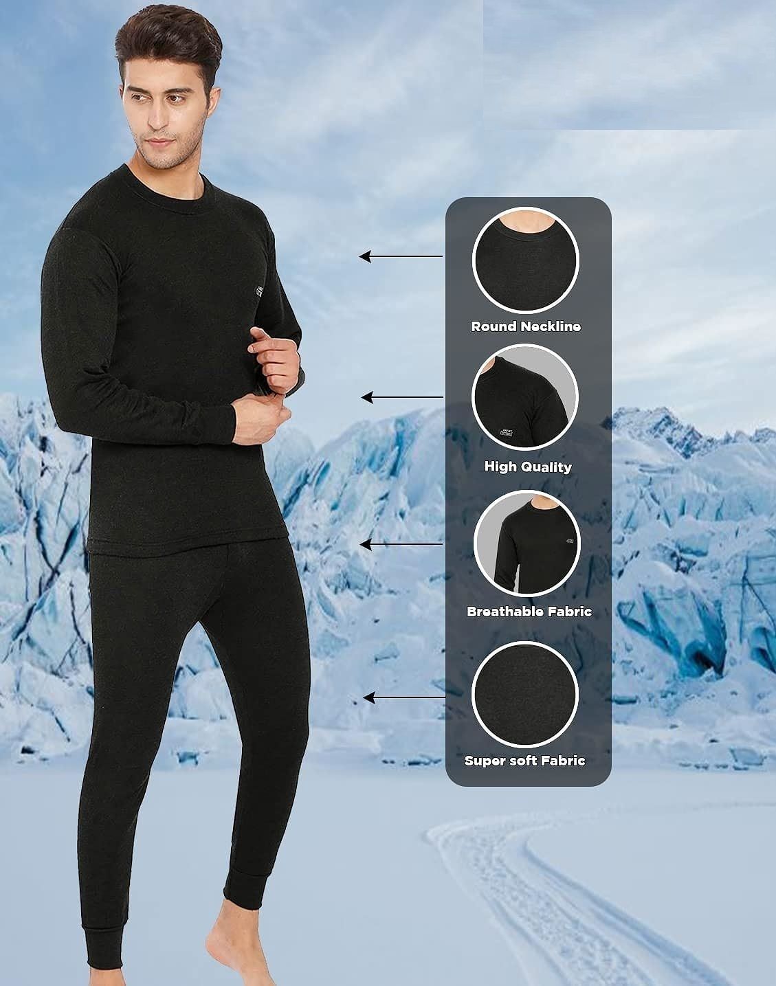 OSWAL INNER THERMAL SET | WINTER WEAR | WARMER | INNER WEAR TOP PAYJAMA SET OSWAL Men Top - Pyjama Set Thermal-picture-12