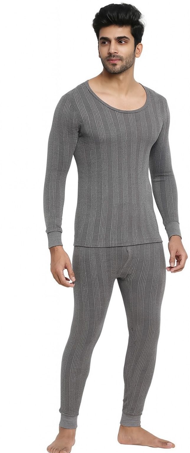 Adam Phillip Grey Thermal set for Men Top - Pyjama Set Thermal-image-48