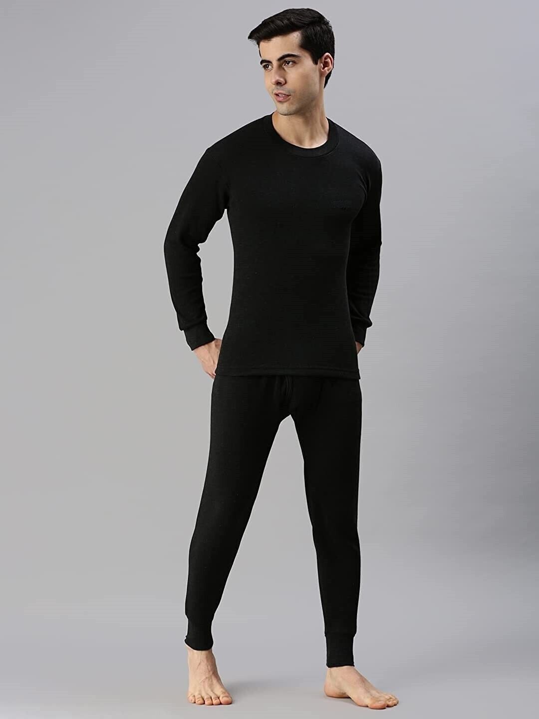OSWAL INNER Men Wool Blend Thermal Set Winter Wear Warmer Inner Wear Top Payjama Set Men Top - Pyjama Set Thermal-picture-12